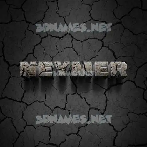 neymer in Cracked Stone style - 3D name wallpaper neymer in Cracked Stone style - 3D name wallpaper