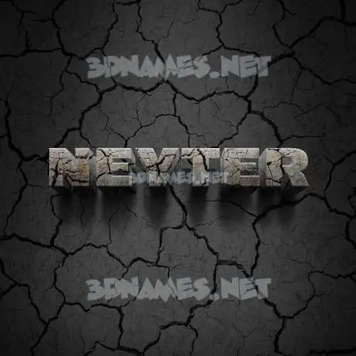 neyter in Cracked Stone style - 3D name wallpaper neyter in Cracked Stone style - 3D name wallpaper