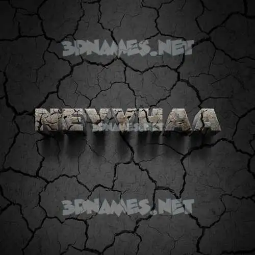 neyyhaa in Cracked Stone style - 3D name wallpaper neyyhaa in Cracked Stone style - 3D name wallpaper