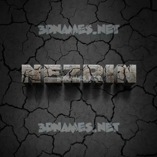 nezrin in Cracked Stone style - 3D name wallpaper nezrin in Cracked Stone style - 3D name wallpaper