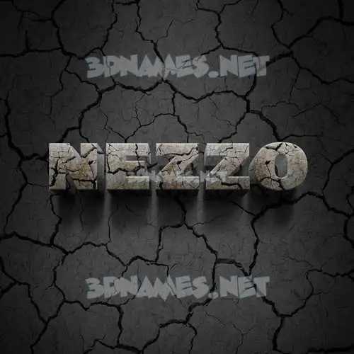 nezzo in Cracked Stone style - 3D name wallpaper nezzo in Cracked Stone style - 3D name wallpaper