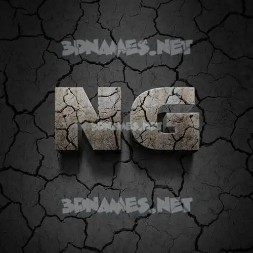 ng in Cracked Stone style - 3D name wallpaper ng in Cracked Stone style - 3D name wallpaper