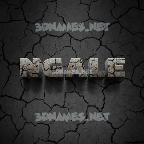 ngale in Cracked Stone style - 3D name wallpaper ngale in Cracked Stone style - 3D name wallpaper