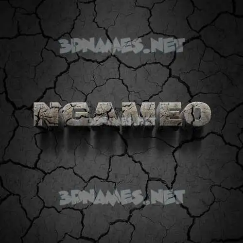 ngameo in Cracked Stone style - 3D name wallpaper ngameo in Cracked Stone style - 3D name wallpaper