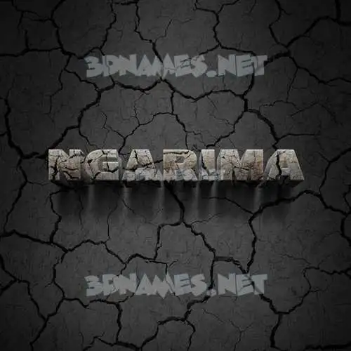 ngarima in Cracked Stone style - 3D name wallpaper ngarima in Cracked Stone style - 3D name wallpaper