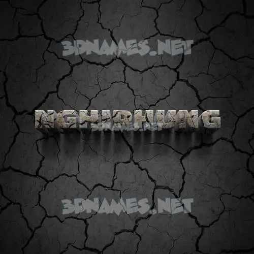 nghiphung in Cracked Stone style - 3D name wallpaper nghiphung in Cracked Stone style - 3D name wallpaper
