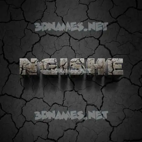 ngishe in Cracked Stone style - 3D name wallpaper ngishe in Cracked Stone style - 3D name wallpaper