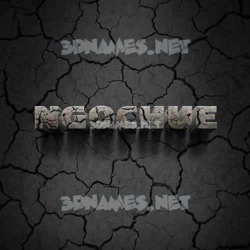 ngochue in Cracked Stone style - 3D name wallpaper ngochue in Cracked Stone style - 3D name wallpaper