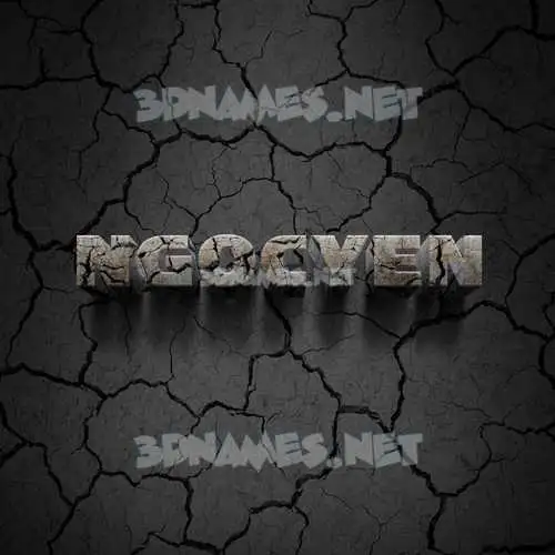 ngocyen in Cracked Stone style - 3D name wallpaper ngocyen in Cracked Stone style - 3D name wallpaper