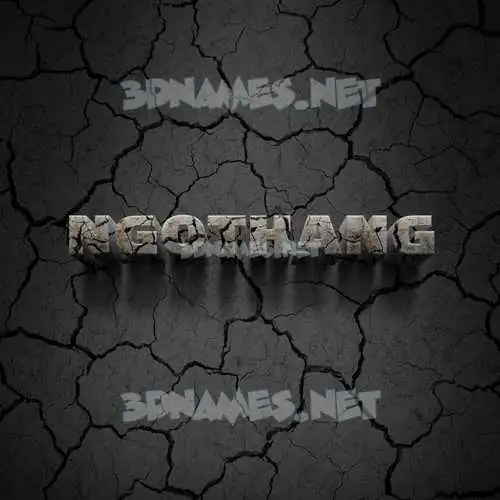 ngothang in Cracked Stone style - 3D name wallpaper ngothang in Cracked Stone style - 3D name wallpaper
