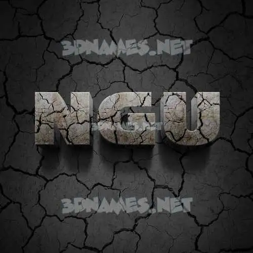 ngu in Cracked Stone style - 3D name wallpaper ngu in Cracked Stone style - 3D name wallpaper