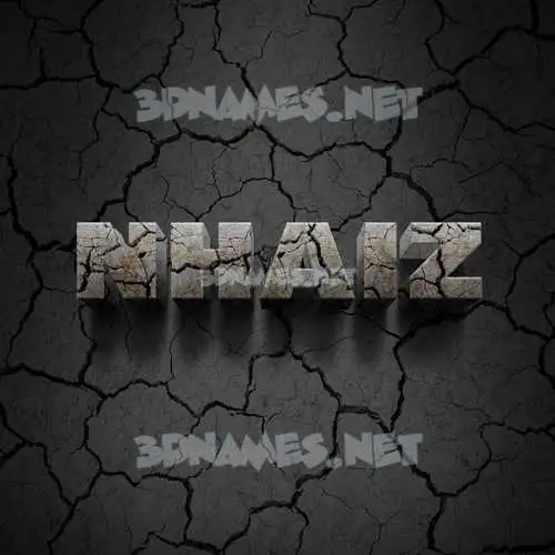 nhaiz in Cracked Stone style - 3D name wallpaper nhaiz in Cracked Stone style - 3D name wallpaper