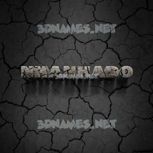 nhanhado in Cracked Stone style - 3D name wallpaper nhanhado in Cracked Stone style - 3D name wallpaper