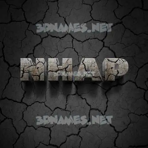 nhap in Cracked Stone style - 3D name wallpaper nhap in Cracked Stone style - 3D name wallpaper