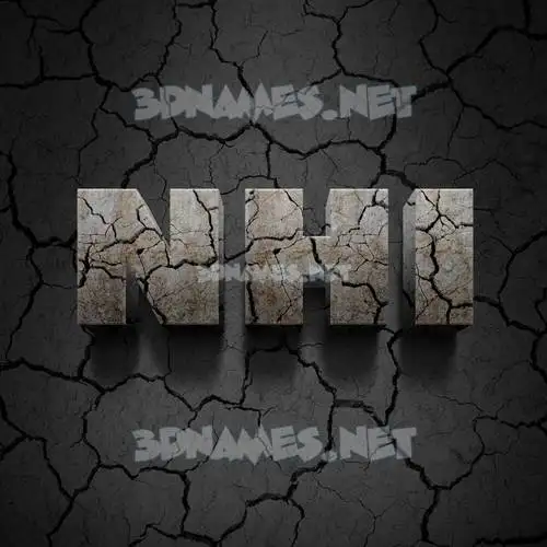 nhi in Cracked Stone style - 3D name wallpaper nhi in Cracked Stone style - 3D name wallpaper