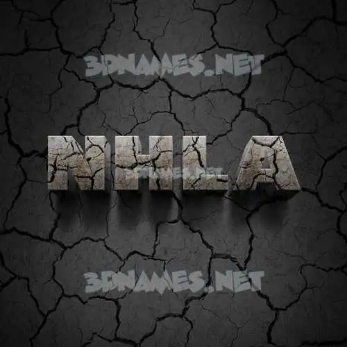 nhla in Cracked Stone style - 3D name wallpaper nhla in Cracked Stone style - 3D name wallpaper