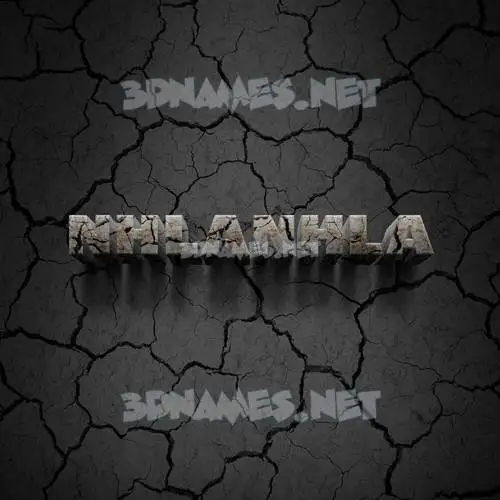 nhlanhla in Cracked Stone style - 3D name wallpaper nhlanhla in Cracked Stone style - 3D name wallpaper
