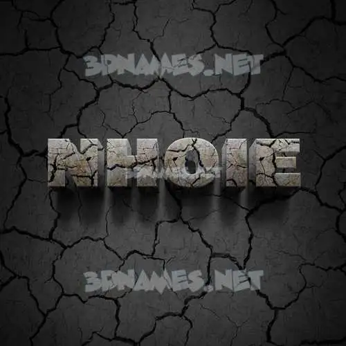 nhoie in Cracked Stone style - 3D name wallpaper nhoie in Cracked Stone style - 3D name wallpaper