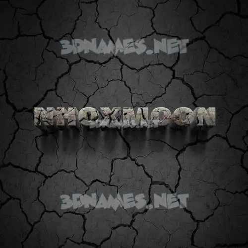 nhoxmoon in Cracked Stone style - 3D name wallpaper nhoxmoon in Cracked Stone style - 3D name wallpaper
