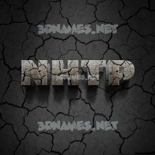 nhtp in Cracked Stone style - 3D name wallpaper nhtp in Cracked Stone style - 3D name wallpaper