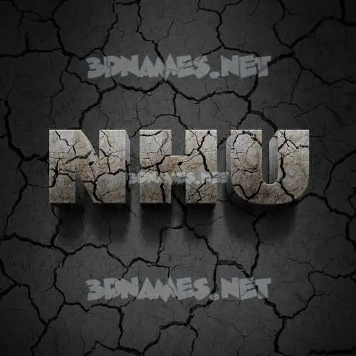 nhu in Cracked Stone style - 3D name wallpaper nhu in Cracked Stone style - 3D name wallpaper