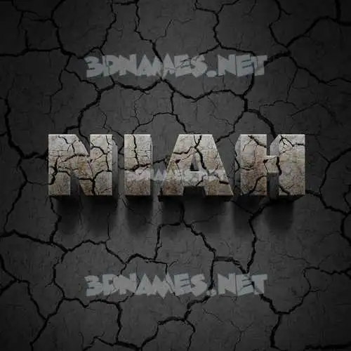 niah in Cracked Stone style - 3D name wallpaper niah in Cracked Stone style - 3D name wallpaper