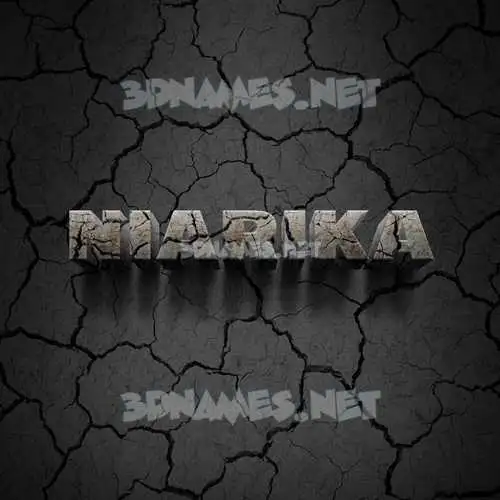niarika in Cracked Stone style - 3D name wallpaper