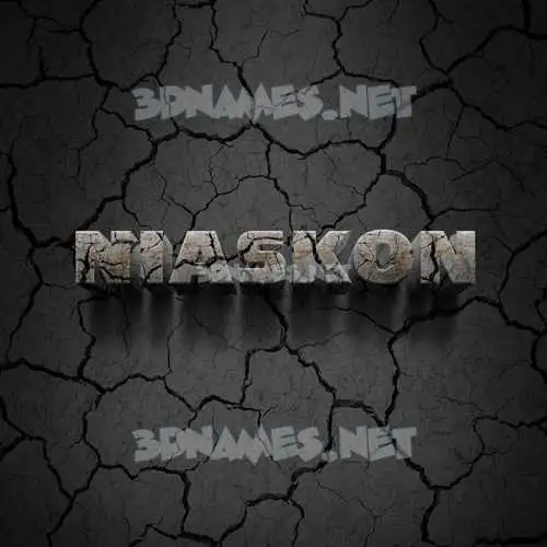 niaskon in Cracked Stone style - 3D name wallpaper niaskon in Cracked Stone style - 3D name wallpaper