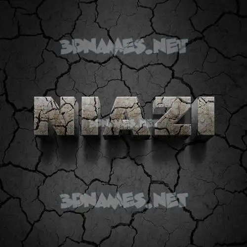 niazi in Cracked Stone style - 3D name wallpaper niazi in Cracked Stone style - 3D name wallpaper
