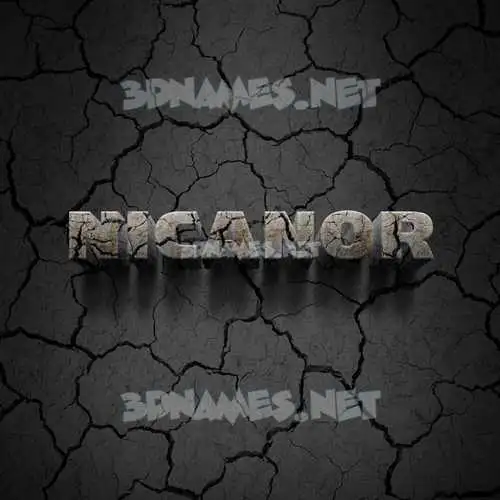 nicanor in Cracked Stone style - 3D name wallpaper nicanor in Cracked Stone style - 3D name wallpaper