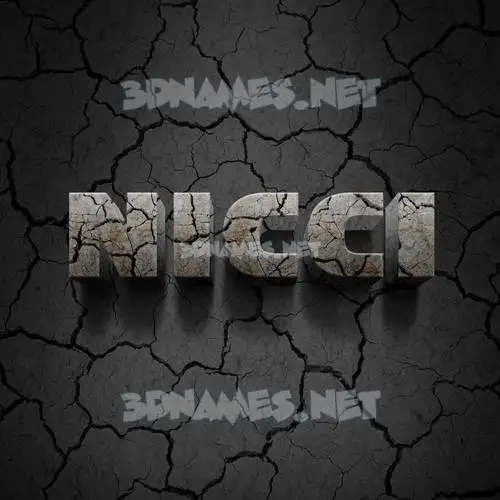 nicci in Cracked Stone style - 3D name wallpaper nicci in Cracked Stone style - 3D name wallpaper