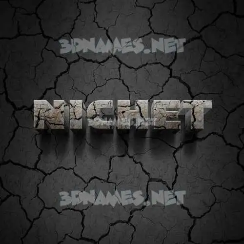nichet in Cracked Stone style - 3D name wallpaper nichet in Cracked Stone style - 3D name wallpaper