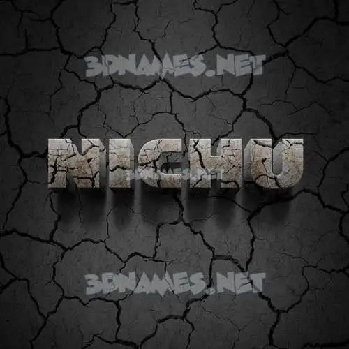 nichu in Cracked Stone style - 3D name wallpaper nichu in Cracked Stone style - 3D name wallpaper