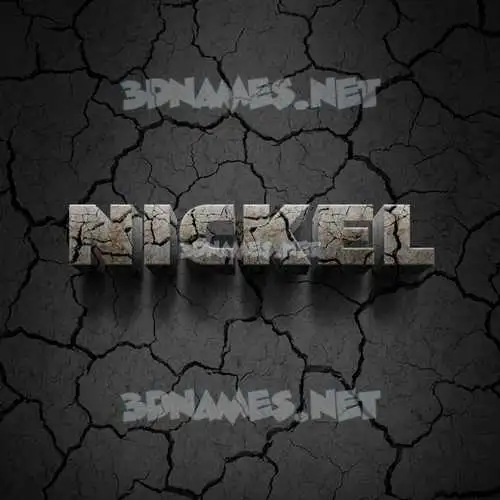 nickel in Cracked Stone style - 3D name wallpaper nickel in Cracked Stone style - 3D name wallpaper