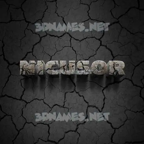 nicusor in Cracked Stone style - 3D name wallpaper nicusor in Cracked Stone style - 3D name wallpaper