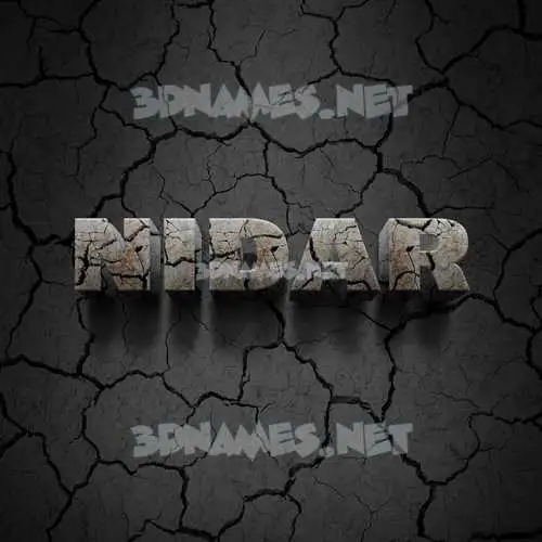 nidar in Cracked Stone style - 3D name wallpaper nidar in Cracked Stone style - 3D name wallpaper