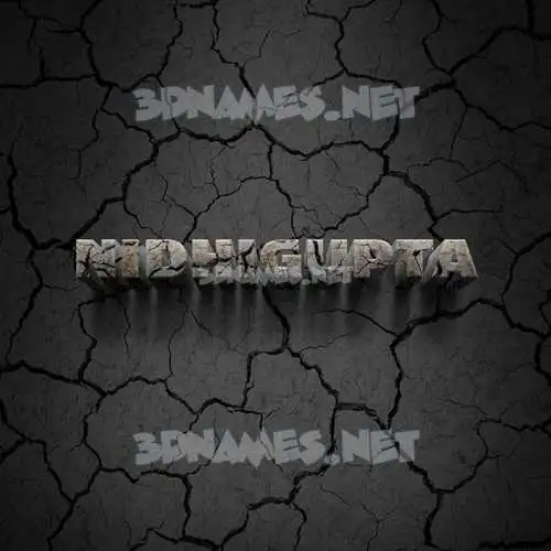 nidhigupta in Cracked Stone style - 3D name wallpaper nidhigupta in Cracked Stone style - 3D name wallpaper