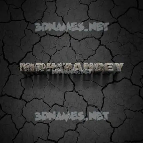 nidhipandey in Cracked Stone style - 3D name wallpaper
