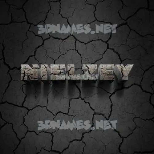nielzey in Cracked Stone style - 3D name wallpaper nielzey in Cracked Stone style - 3D name wallpaper