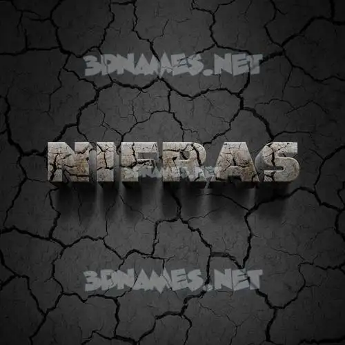 nifras in Cracked Stone style - 3D name wallpaper nifras in Cracked Stone style - 3D name wallpaper