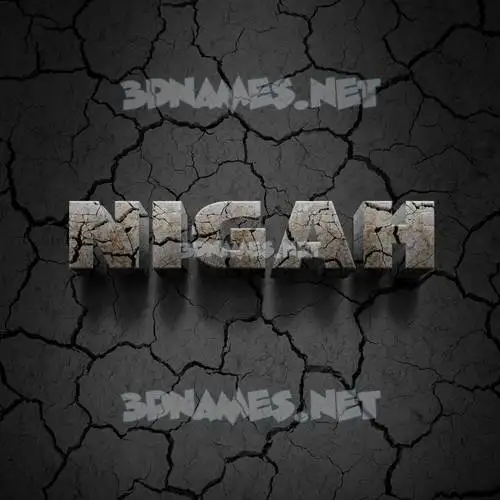 nigah in Cracked Stone style - 3D name wallpaper nigah in Cracked Stone style - 3D name wallpaper