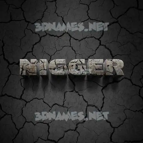 nigger in Cracked Stone style - 3D name wallpaper nigger in Cracked Stone style - 3D name wallpaper