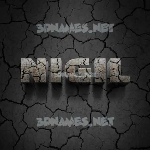 nigil in Cracked Stone style - 3D name wallpaper nigil in Cracked Stone style - 3D name wallpaper