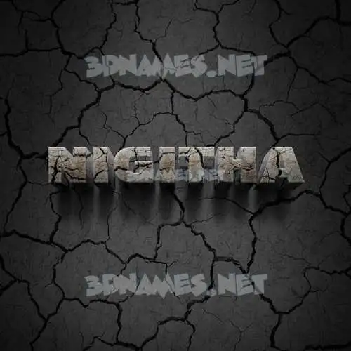 nigitha in Cracked Stone style - 3D name wallpaper nigitha in Cracked Stone style - 3D name wallpaper