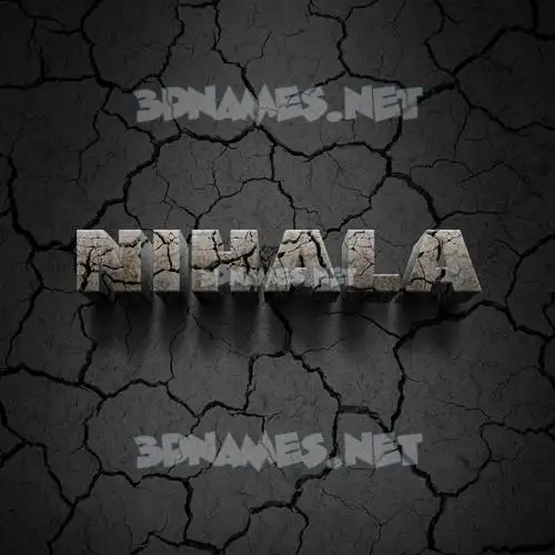 nihala in Cracked Stone style - 3D name wallpaper nihala in Cracked Stone style - 3D name wallpaper