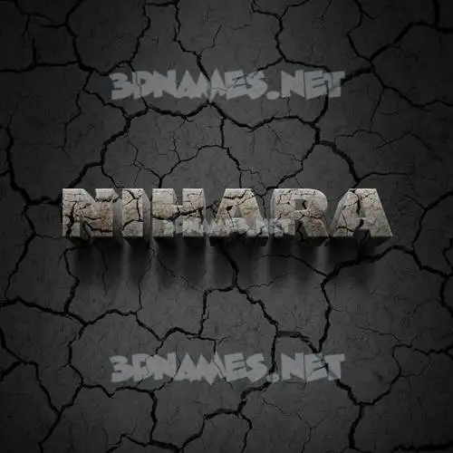 nihara in Cracked Stone style - 3D name wallpaper nihara in Cracked Stone style - 3D name wallpaper