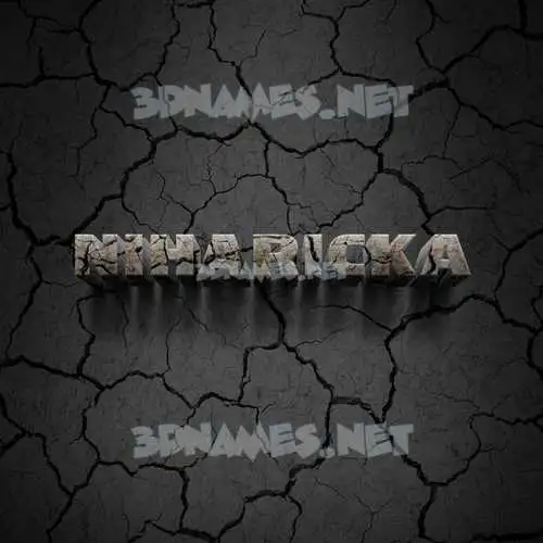 niharicka in Cracked Stone style - 3D name wallpaper niharicka in Cracked Stone style - 3D name wallpaper