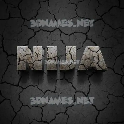 nija in Cracked Stone style - 3D name wallpaper nija in Cracked Stone style - 3D name wallpaper