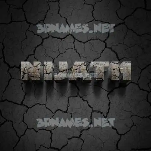nijath in Cracked Stone style - 3D name wallpaper nijath in Cracked Stone style - 3D name wallpaper