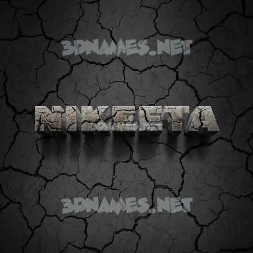 nikeeta in Cracked Stone style - 3D name wallpaper nikeeta in Cracked Stone style - 3D name wallpaper